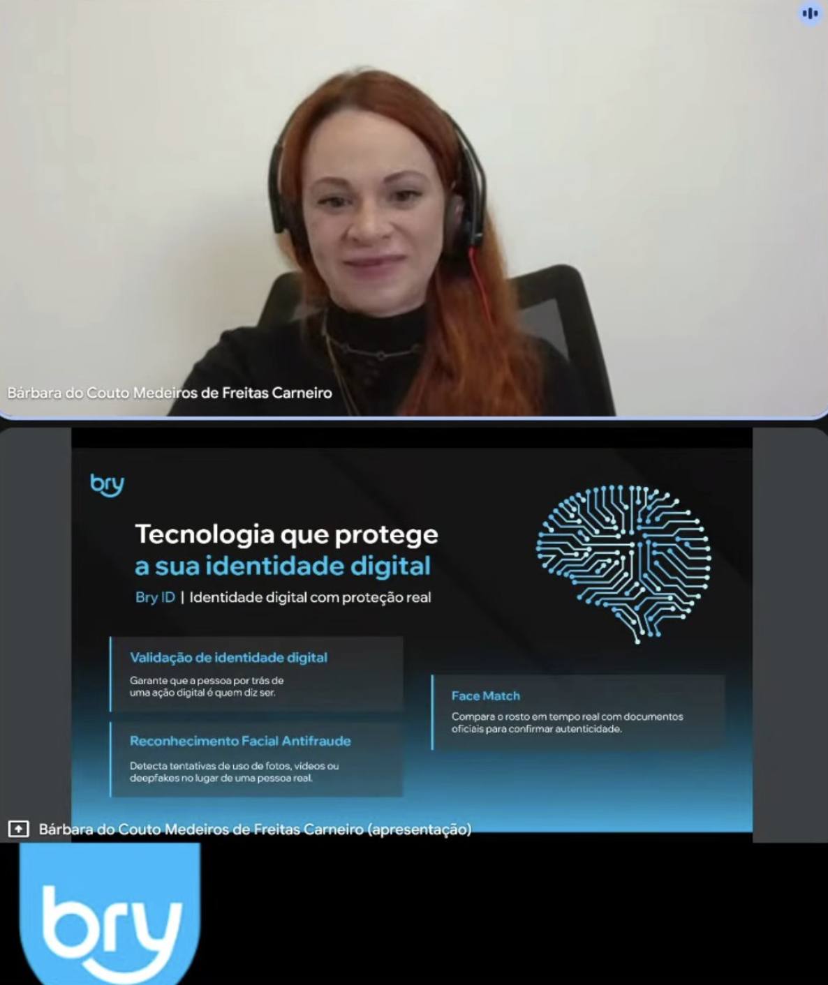 Bárbara Medeiros em webinar
